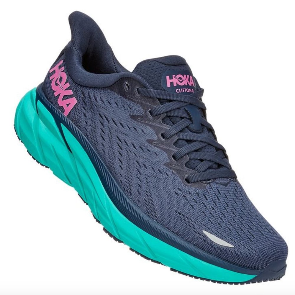 HOKA ONE ONE Clifton 8 Women's Size 6B  Outer Space / Atlantis NIB NWT